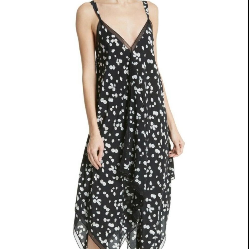 Jason Wu Black and White Asymmetrical Dress